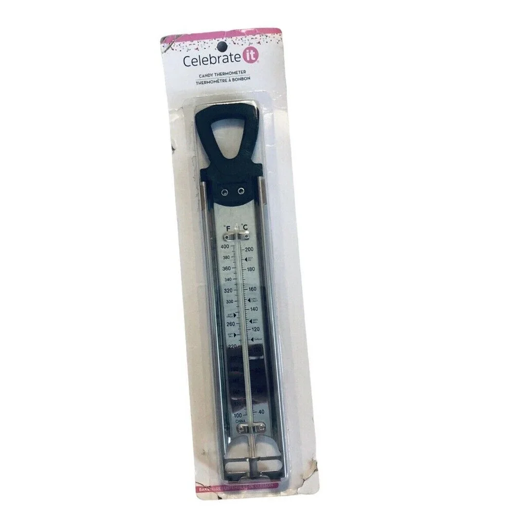 Candy Thermometer Stainless Steel Precise Readings Kitchen‎ Cooking Temp NIB